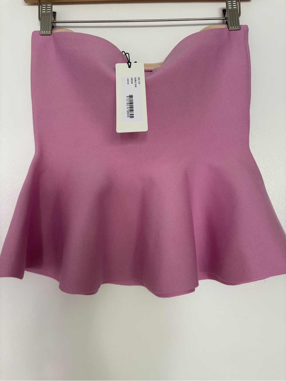 NWT High Sport Strapless Peplum Top - Picture 3 of 8